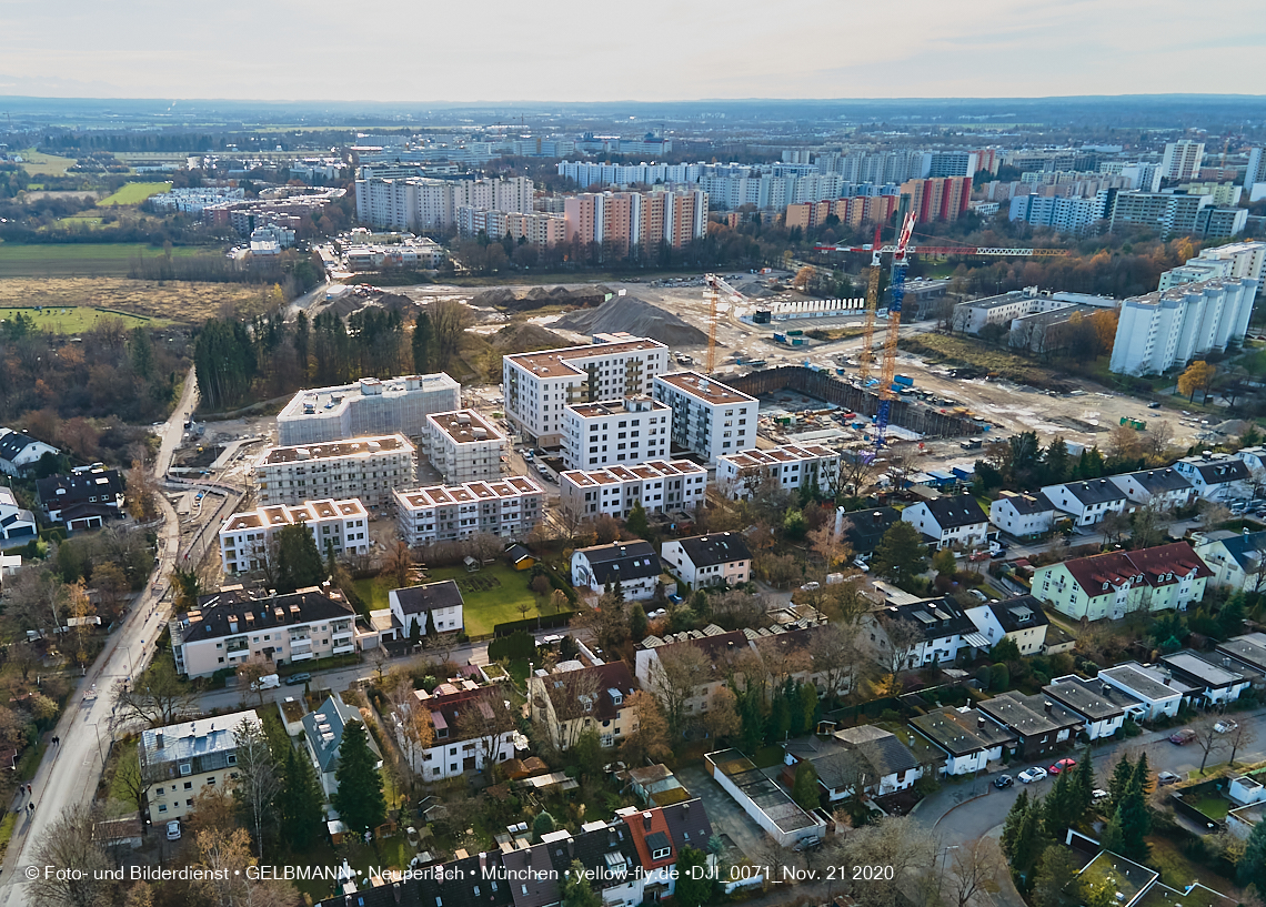 21.11.2020 - Piederstrorfer Gelände und Alexisquartier in Neuperlach in München 21.11.2020 - Piederstrorfer Gelände und Alexisquartier in Neuperlach in München